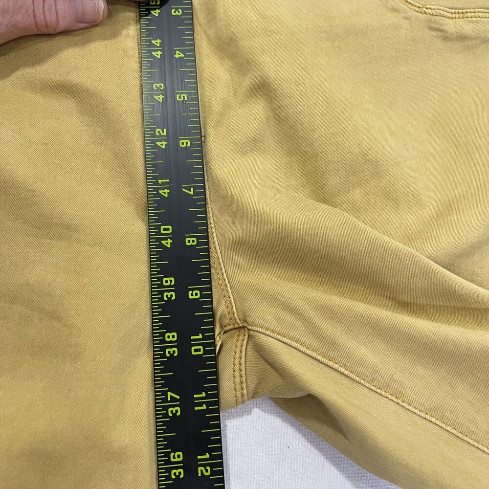 Coco + Carmen Jeans OMG Skinny Leg High Rise Stretch Denim Mustard Womens Large - Picture 5 of 10